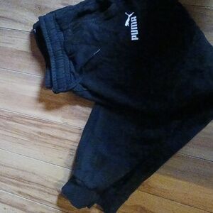 Puma Black Sweatpants With Front Pockets Size Xl